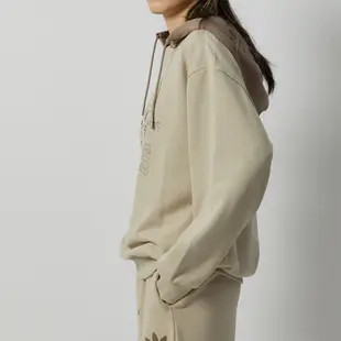 Adidas MC Hoodie L 女 米色 休閒 造型 連帽 帽T 長袖 IW9412