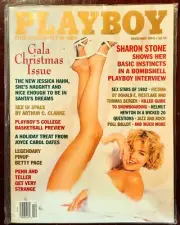Playboy Magazine December 1992 Sharon Stone Basic Instinct Interview Betty Page