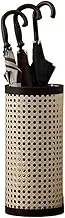 Umbrella Stand Entryway Metal Round Umbrella Stand Rack, Free Standing Umbrella Holder Bin, Umbrella Bucket Canes Walking Sticks Holder for Entryway, Home, Office Umbrella Holder