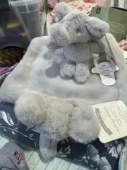 **Pottery Barn Elephant Thumbie & Elephant Pacifier Holder – New with Tags**
