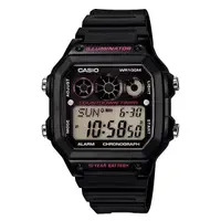 在飛比找蝦皮商城優惠-CASIO 10年電力電子錶款.防水100米、世界時間、計時
