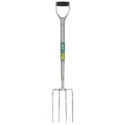 Draper Tools Stainless Steel Garden Fork With Soft Grip Handle