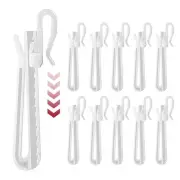 150Pcs Plastic Curtain Hooks Curtain Pinch Pleat Hooks, Heavy Duty Drapery Ho...