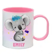 Aussie Koala Personalised Cup Kids Girl Plastic Mug Birthday Christmas Gift