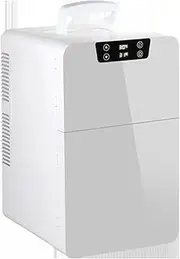 Car Fridge, Electronic Refrigerator Double Door Dual Temperature Mini Cooler 12V/220V Personal Thermoelectric Cooler/Warmer for Skincare, Beverage, Food, Home, Office and Car