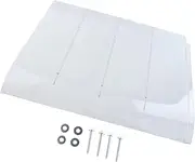 B Baosity Window Door Awning Canopy Clear Elegant Impact Resistant with Screws Rain Shelter Cover for Outdoor Garden RV Terrace Garage, 50cmx45cm