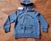 Seed Heritage - Boys Lion Blue Hoodie Jumper - Size 10 RRP $49.95 Take a Day Off