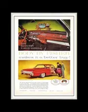 1961 Oldsmobile Ninety Eight Holiday Coupe Makes It a Better Buy - Matted 11x14