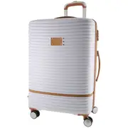 Pierre Cardin 80cm LARGE Hard Shell Luggage Travel Suitcase - White