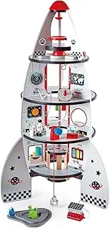 20pc Hape 74cm Four Stage Rocket Ship Kids/Toddler Vehicle Wooden Toy 3y+