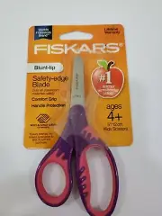 Fiskars Comfort Grip Blunt-tip Safety Edge Blade Scissors - Ages 4+ Purple/Pink