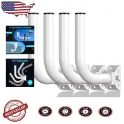 4-Pack Universal Pole and Wall-Mounted Wi-Fi Bridge Bracket - Heavy-Duty Design