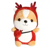 Catzon Super Soft Corgi Plush Great Gifts for Dog Lovers-Red Elk