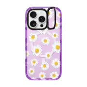 iPhone 16 Pro Impact Ring Stand Case MagSafe Compatible DAISIES