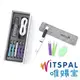 WITSPAL 唯賜寶 智能正姿筆(全方位語音版)-雅緻白+羊毛氈筆套(質感灰)+擦擦筆芯組