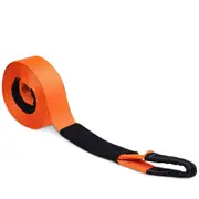4WD Snatch Strap with 12T Recovery Tow Winch and Soft Shackle