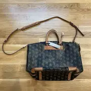 DOONEY & BOURKE Florentine Vachetta Leather Trim Monogram Bag J5412286