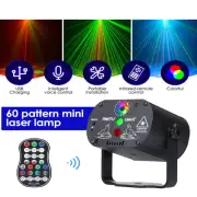 60 Patterns Laser Projector Stage Light LED RGB Party KTV Club DJ Disco Lights