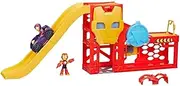 Marvel Iron Man and his Awesome Friends Iron Garage Boys & Girls Playset, 3-Inch (7.6 CM) Action Figures & Toy Car, Super Hero Toys for Kids, Ages 3+