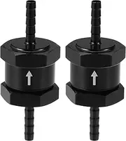 X AUTOHAUX Fuel Check Valve One Way/Inner Non Return One Way Check Valve for Car Fuel Petrol Gasoline Diesel/Durable 0.16" 4mm OD / 2 Pcs Black