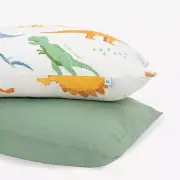 Standard Pillowcase 2 Pack | Super Soft & Breathable Muslin Fabric | Snug