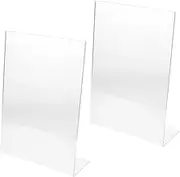 ARTIBETTER 2pcs Acrylic Transparent Writing Board Rack Painting Board Support for Home Office Classroom Library Versatile Design for Reading Drawing Tablet Use