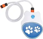 Outdoor Dog Water Fountain Step Activated Water Dispenser with Hose for Dogs and Pets, Automatic Hydration System