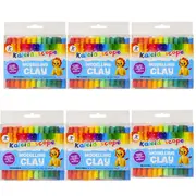 6x 24PK Kaleidoscope Reusable Coloured Modelling Clay Kids/Children Art/Craft 3+