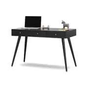 Einar Black Luxe 3 Drawer Home Office 120cm Writing Study Desk