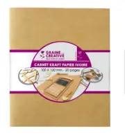 Brown Premium Suede Notebook Paper Kraft 20 Pages 10x12 CM
