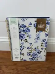 Blue Sky Day Designer 2025 Calendar Planner Weekly New Year Fashion Blue Floral