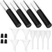 MERRYHAPY 4pcs Eyeliner Container Pipet Empty Mascara Tubes with Wands Mascara Wands and Tubes DIY Mascara Container Empty Mascara Container Empty Eyeliner Bottle Refillable Eyelash Grow Oil