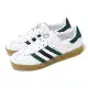 adidas 休閒鞋 Gazelle Indoor W 女鞋 雲白 學院綠 膠底 小白鞋 愛迪達 IE2957