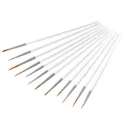 12PCS Oil Paint Brushes Nylon Art Brushes Micro Detail Paint Brushes
