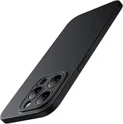 JETech Slim Case for iPhone 15 Pro 6.1-Inch with Camera Lens Full Cover Protection, Ultra-Thin Lightweight Matte Finish Minimalist Protective Phone Cover (Black Titanium)