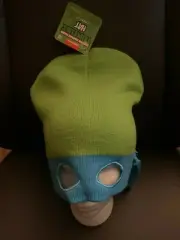 NWT Teenage Mutant Ninja Turtles Leonardo TMNT Mask Knit Beanie Hat