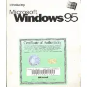Microsoft Windows 95, 3.5" Floppy Disc, Original Certificate, New in Shrink Wrap