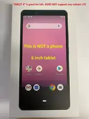 NEW Magellan + Plus Tablet 6" U2-PLUS-TE-VR 16GB 3GB 2160x1080 Android 9 White