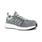 Reebok Work Fusion Flexweave RB316 Womens 10 Gray Comp Toe Athletic Shoes ZPO639