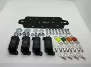 Midi Fuse Battery Plate Set Holds 4x Fuse Holders, Includes Fuses & Lugs - MK II