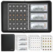 Coin Collection Album Holder for Collectors, 400 Pockets Fireproof Coin Colle...