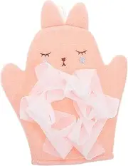 CATIEBYE Bath Towel Washcloths Adorable Fragrance Wipes Adjustable Bath Cushion Wash Clothes Mitts Mittens Bath Pink Polyester