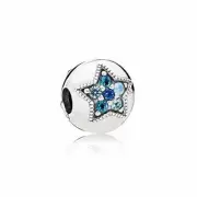 Pandora Bright Blue Star Clip Charm 796380NSBMX