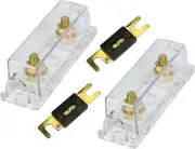 VOODOO 0/2/4 Gauge Ga ANL Fuse Holder & Fuse (2 Pack) (350 Amp Fuse)