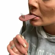Fake Tongue Stretch Magic Trick Gag Party Joke Prank Geek Clown Street Funny Toy