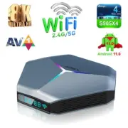 A95X F4 8K Android 11.0 TV Box Amlogic S905X4 2.4/5G WiFi UHD_Rebranded MiroTV