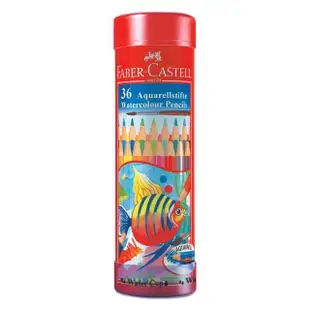 【Faber-Castell】紅色系 水性色鉛筆36色(棒棒筒)