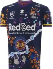 Melbourne Storm 2024 NRL kIDS Indigenous Jersey Sizes 6-14 BNWT