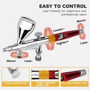 NEOECO Multi-Purpose Airbrush Kit, Dual-Action Gravity Feed Air Brush Sets