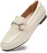 [DeYashopin] Womens Loafers Shoes Fashion Low Heel Slip on Shoes Comfortable Driving Flats
